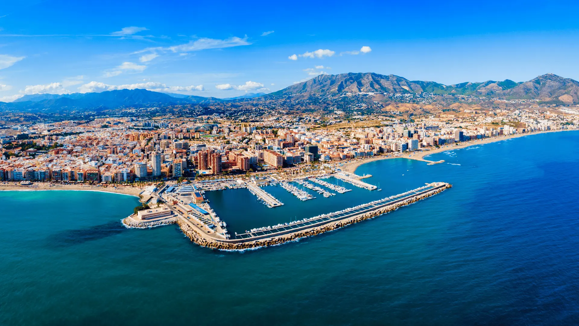 Aerial view of Fuengirola beaches|286